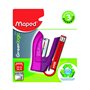 Maped – Mini Agrafeuse Greenlogic 26/6 24/6– Agrafeuse en plastique recyclé - Agrafeuse de poche avec ôte-agrafes + 400 agrafes