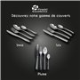 Pradel Excellence - Ménagère Inna 24 Pièces - Acier Inoxydable 18/10 - Service pour 6 Personnes - Couteaux, Fourchettes, Cuillèr