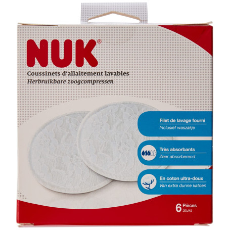 NUK Coussinets Lavables x 6