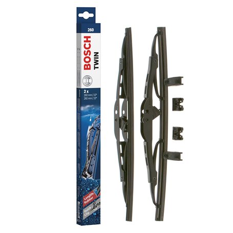 Bosch Balais d'Essuie–Glace Plats Conventionnel Twin 260