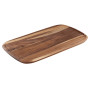 Tefal Jamie Oliver K26810 Planche à découper en bois d'acacia certifié FSC avec rainure pratique pour couper les aliments Marron