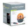gyrophare orange - Gyrophare magnétique bi-voltage - 12/24V LED - Branchement par prise allume cigare - Caboch