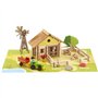 Ma ferme en bois - Jeu de construction - JEUJURA - 145 pieces