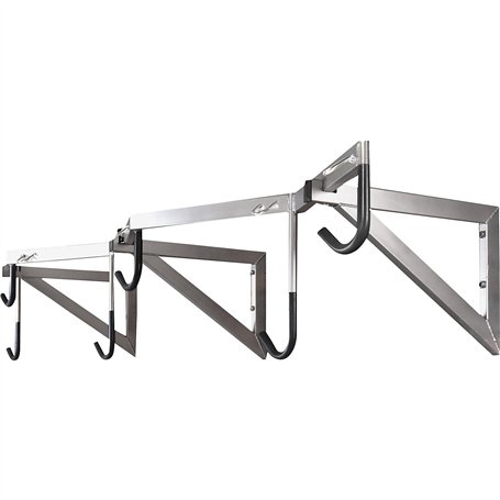 Mottez B138C Range-vélos modèle pro 6 vélos Gris 200 x 35 x 55 cm