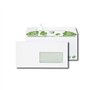 Paquet de 40 enveloppes extra blanches 100% recyclées DL 110x220 80 g/m² fenêtre 45x100 bande de protection