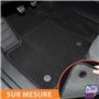 DBS - Tapis de Voiture - sur Mesure pour Megane 3 (2008-2016) - avec Clips de Fixation - Tapis de Sol antidérapant pour Automobi