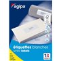 Apli Agipa – Boite Étiquettes Adhésives Blanches Multi–Usages Coins Droits – Certifié FSC – Anti-bourrage - 105 x 57 mm– 1000 Ét