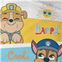 Pat Patrouille Happy Parure de lit Enfant 1 Place | 100% Coton | Oeko-TEX | Housse de Couette 140x200 cm + Taie d'oreiller 63x63