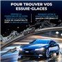 VALEO Silencio Essuie-glace - VF824 - Kit de Balais d'Essuie-glace Plat d'Origine de Haute performance, Visibilité Supérieure su
