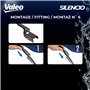VALEO Silencio Essuie-glace - VF824 - Kit de Balais d'Essuie-glace Plat d'Origine de Haute performance, Visibilité Supérieure su