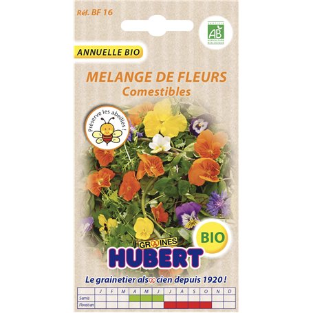 Graines de Fleur BIO Comestibles en Mélange - 2 grammes