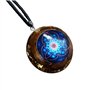 RMYSUM Orgonite Pendentif Tiger Eye Fleur de la Vie Orgone Collier Crystal Crystal Collier CEM Protection Reiki Healing Yoga Méd