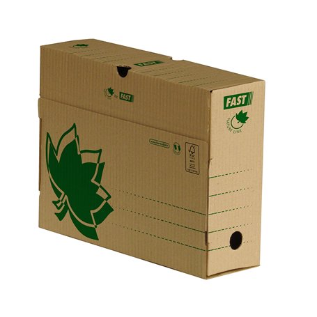 Fast Lot de 10 boîtes archives Natural Line 25x33