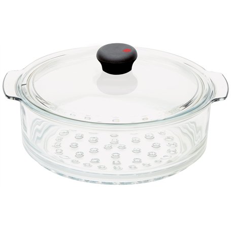 CRISTEL CWTECVV24 Cuit-Vapeur Verre Cocinelle 24cm