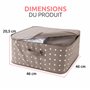 Compactor Sac de Rangement pour Vêtements avec Fermeture éclair, Grand Rangement étanche à la Poussière et à l'eau sous Le lit e