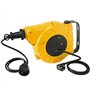 Electraline 209000011 Enrouleur automatique mural disjoncteur thermique câble 3G1mm² 16 A 13+2 m Jaune/Noir