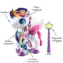 VTech - Styla, Ma Licorne Maquillage Magique, Peluche Licorne Interactive – Dés 4 Ans - Version FR
