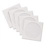 DragonTrading Lot de 50 enveloppes en papier blanc de qualité supérieure pour CD/DVD/Bluray avec fenêtre transparente