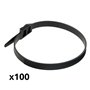 Lot de 100 colliers de câblage 9x 260mm - Noir - Zenitech