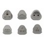 Zenitech - Lot de 6 adaptateurs de Voyage 5 Prises mâles + 100 Pays - Pochette Offerte - Blanc