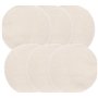 VICMAT Lot de 10 tapis de cuisson vapeur en bambou - En coton - Pour la cuisine