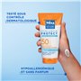 Mixa Solaire Peau Sensible - Crème Solaire Invisible à l'Acide Hyaluronique - Haute Protection SFP50 UVA, UVA longs, UVB - Peaux