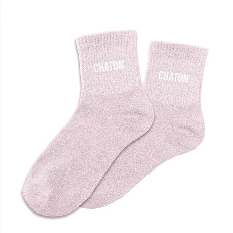 STC Chaussettes paillettes chaton