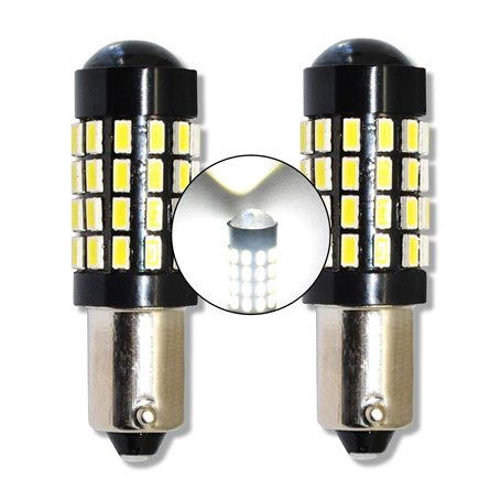 MCK Auto - Remplacement pour Ensemble d'ampoules blanches à LED CanBus H6W
