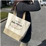 Sac Belle-Maman au top | Cabas de Plage Courses Coton et Toile de Jute Idée Cadeau Femme
