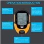 Wakects Altimètre barométrique numérique, multifonction numérique GPS Altimètre Baromètre Compas Portable Camping En Plein Air R