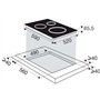 Brandt - BPI6360B - Plaque Induction - Table de Cuisson Encastrable - Noir - 3 Foyers - 5900W - Dimensions Encastrement : 56x49c