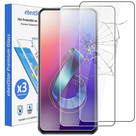 ebestStar - [Pack x3 Verre trempé Compatible avec ASUS Zenfone 6 ZS630KL 6Z Film Protection Ecran Vitre Protecteur Anti Casse