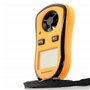 FISHTEC Anémomètre Numérique Portable - Mesure la Vitesse du Vent actuelle/moyenne/maximale + Température - Ecran LCD rétroéclai