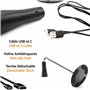 Lampe LED 3en1 : Lampe de Bureau LED + Applique Murale + Lampe Torche - Fixation Magnétique - Tête Orientable 360° - Batterie Re