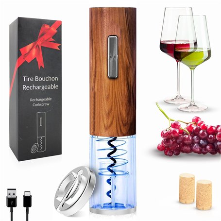 FISHTEC Coffret Tire-Bouchon Electrique Rechargeable – Éclairage LED bleu