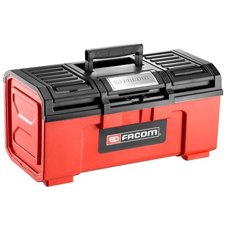 FACOM - Boîte à Outils Vide en Plastique 19"- BP.C19N - Caisse d'Outillage avec Fermeture Automatique Métallique - 2 Compartimen