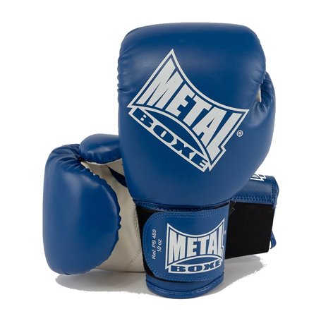 METAL BOXE Gants de Boxe Initiation Bleu 08 oz