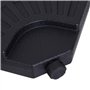 Outsunny Lot de 4 Pieds de Parasol Poids de lestage pour parasols déportés - A remplir d'eau jusqu'à 52 kg ou de Sable jusqu'à 6