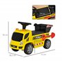 HOMCOM Porteur Enfant Camion 18-36 Mois Benne basculante Pelle Effets sonores Lumineux Noir Jaune