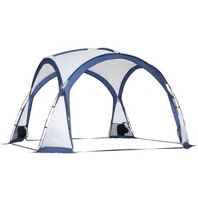 Outsunny Tente de Camping dôme familiale pour 6-8 Personnes avec 4 Portes en Filet zippées