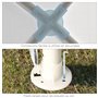 Outsunny Tonnelle 2,7 x 2,7 m Barnum de Jardin métal époxy Toile PE Haute densité Blanc
