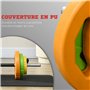 5 kg et 5 kg gym musculation orange vert et jaune