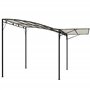Outsunny Pergola tonnelle de Jardin avec auvent réglable Acier Polyester Haute densité crème
