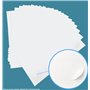 3200 Etiquettes autocollantes 105 x 37 mm soit 200 Feuilles A4 de 16 étiquettes multi-usage 105x37.1 mm compatible jet d’encre