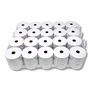 20 Rouleaux papier AUTOCOPIANT 2 PLIS blanc + jaune 76 x 70 x 12 pour caisse enregistreuse bobine papier carboné 2 feuillets feu