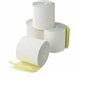 20 Rouleaux papier AUTOCOPIANT 2 PLIS blanc + jaune 76 x 70 x 12 pour caisse enregistreuse bobine papier carboné 2 feuillets feu