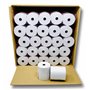 20 Rouleaux papier AUTOCOPIANT 2 PLIS blanc + jaune 76 x 70 x 12 pour caisse enregistreuse bobine papier carboné 2 feuillets feu