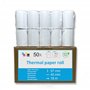 50 bobines de papier thermique pour terminal carte bleue - Dimension 57 x 40 x 12 mm - Bobines pour TPE machine carte cb bobine