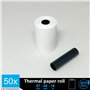 50 bobines de papier thermique pour terminal carte bleue - Dimension 57 x 40 x 12 mm - Bobines pour TPE machine carte cb bobine