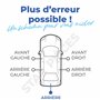 Bras essuie glace arrière compatible pour Clio 3 (2005-2014) avec balai d’essuie-glace (pare-brise arrière)
